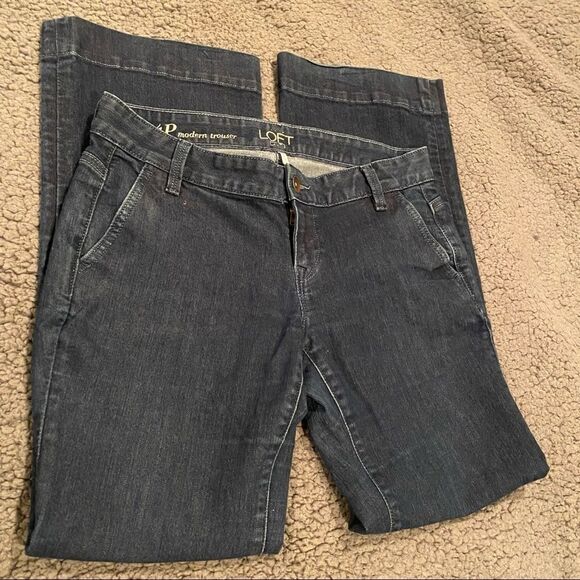 Loft Trouser Jeans  Size 4P Jeans - Picture 3 of 12